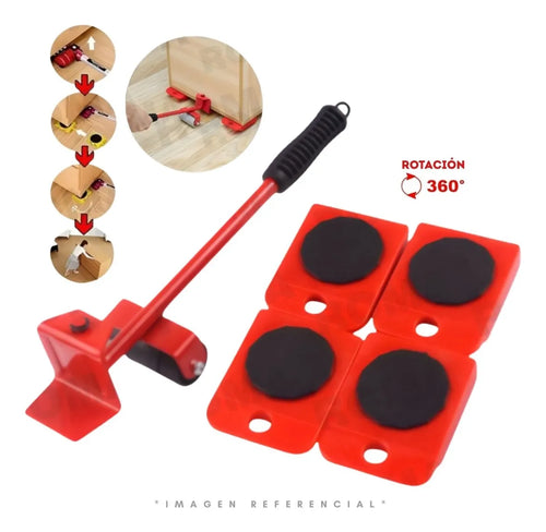 KIT ELEVADOR DE MUEBLES DE 5 PIEZAS