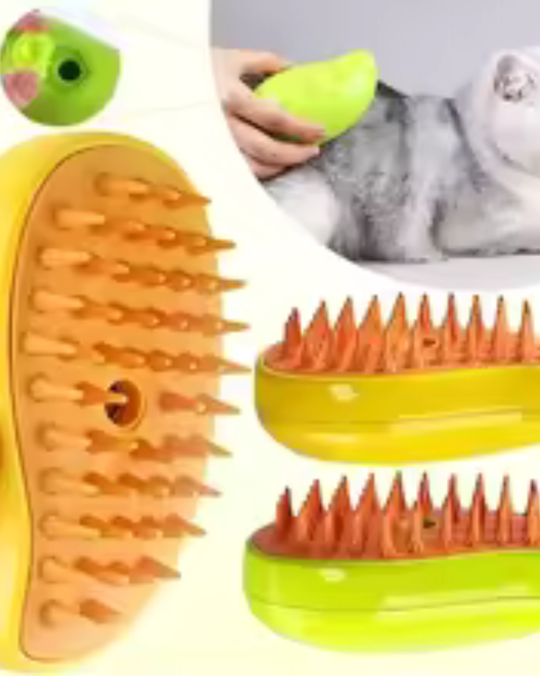 CEPILLO DE VAPOR 3 EN 1 PARA MASCOTAS
